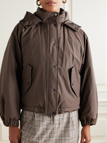 Brunello Cucinelli Hooded shell down jacket
