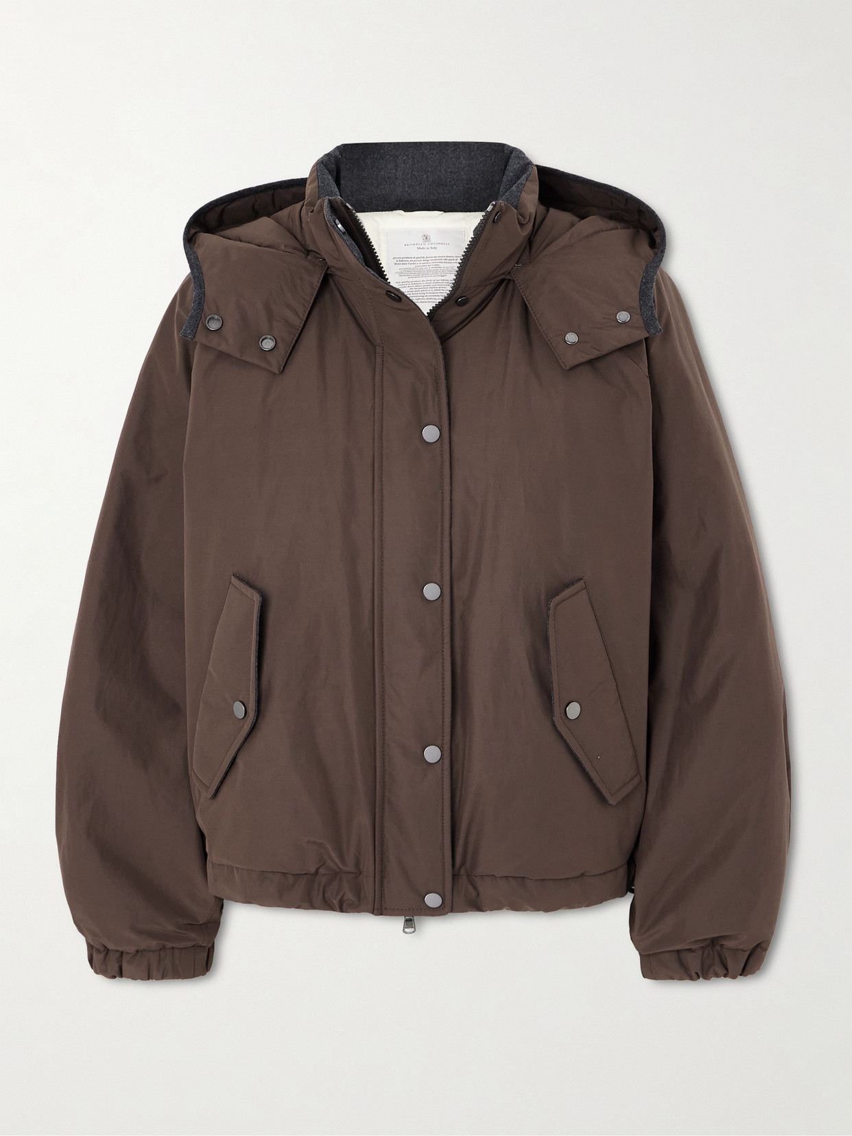 Brunello Cucinelli Hooded Shell Down Jacket