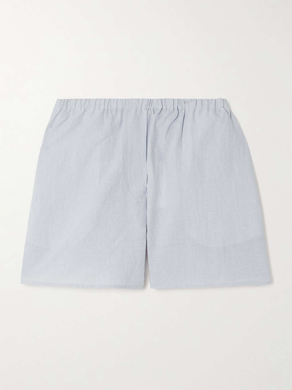 Proenza Schouler White Label Jana Striped Cotton And Linen-blend Shorts