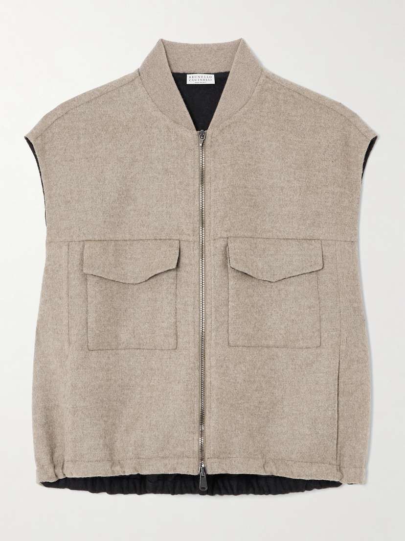 Brunello Cucinelli Wool-flannel Vest