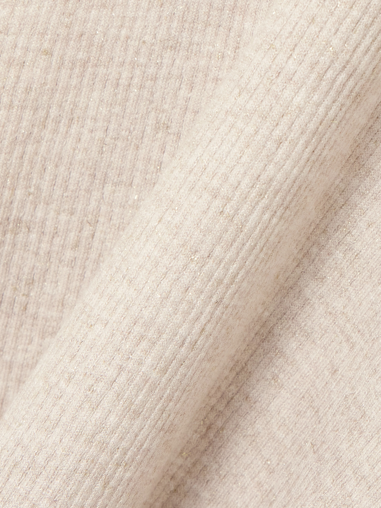 Brunello Cucinelli Metallic Ribbed-knit Turtleneck Tank In Neutrals