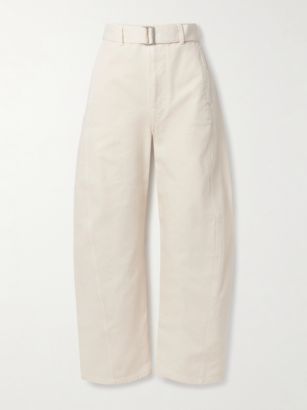 Lemaire Twisted Belted High-rise Barrel-leg Jeans