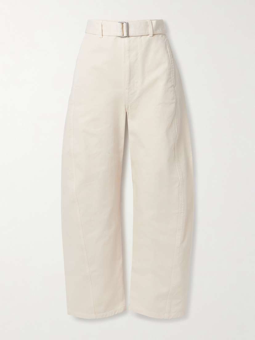 Lemaire Twisted Belted High-rise Barrel-leg Jeans