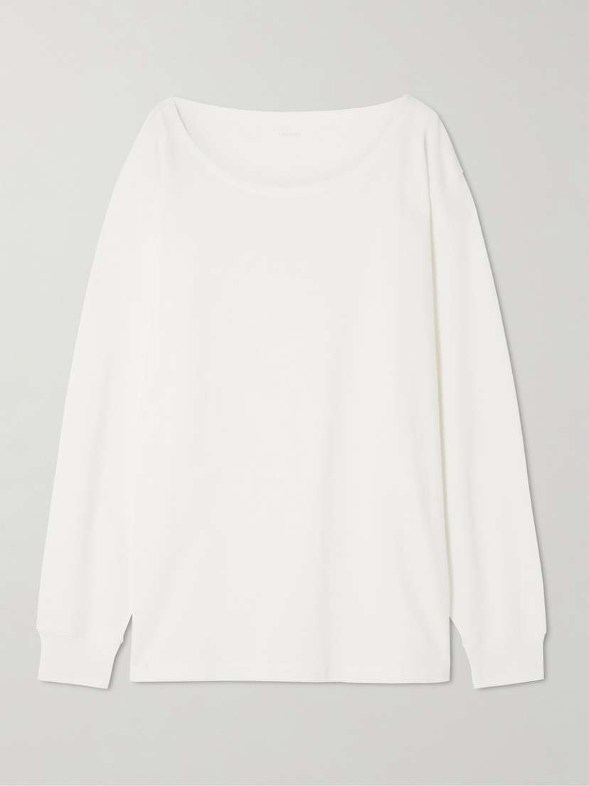 Lemaire Cotton And Linen-blend Jersey Top
