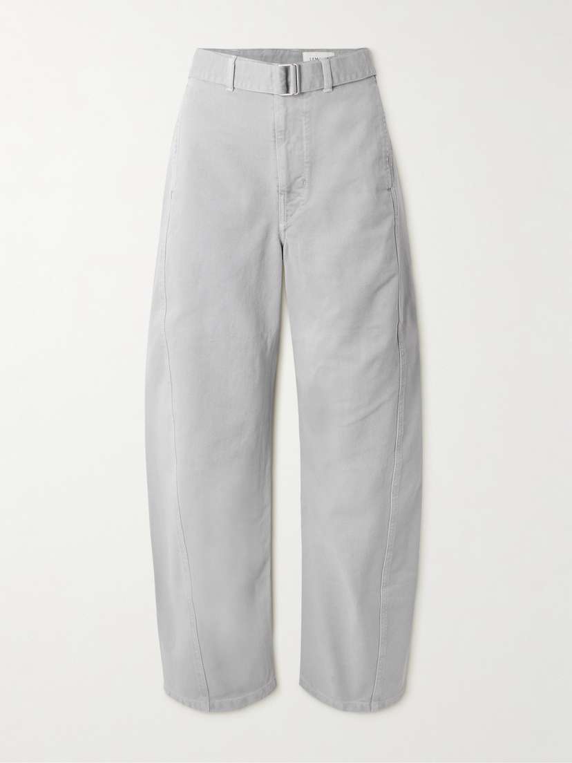 Lemaire Twisted Belted High-rise Barrel-leg Jeans