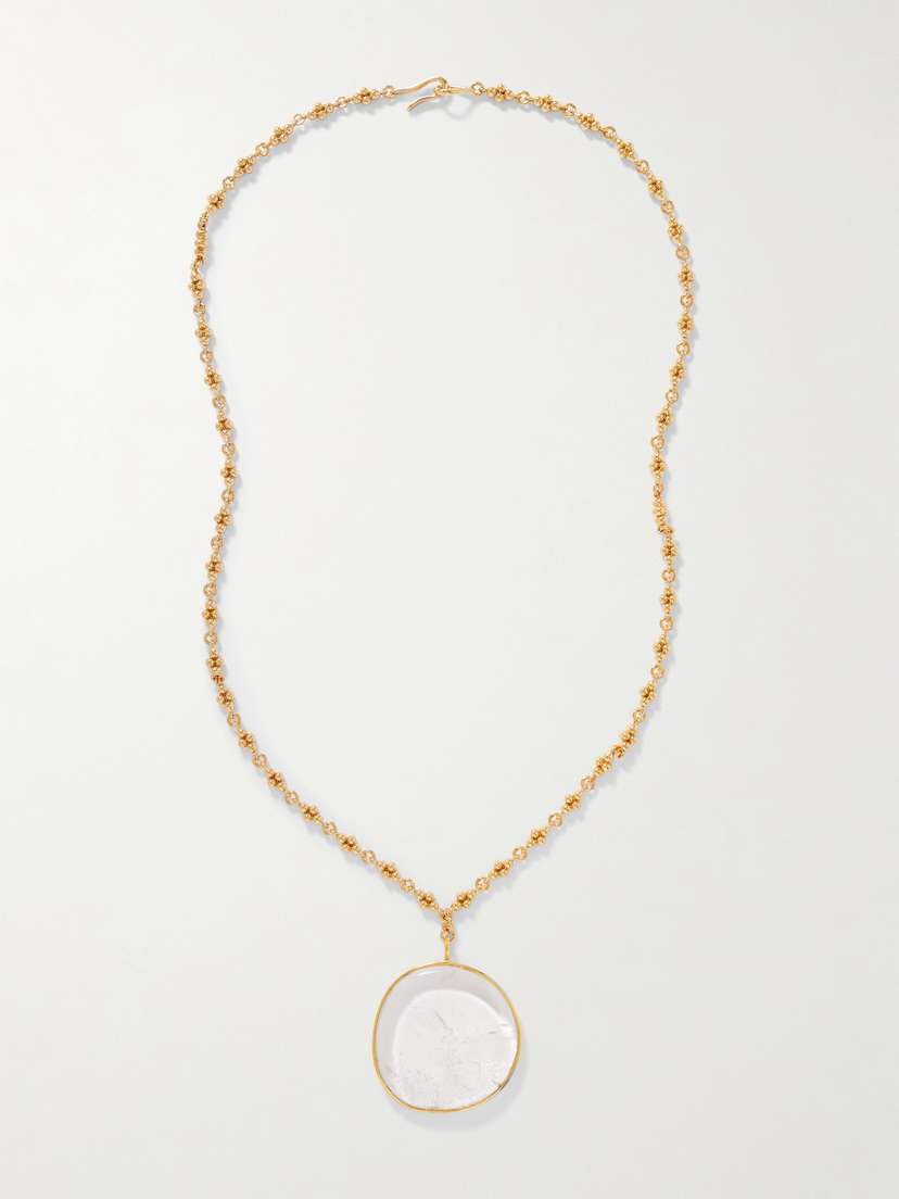 TOHUM plated Quartz Necklace