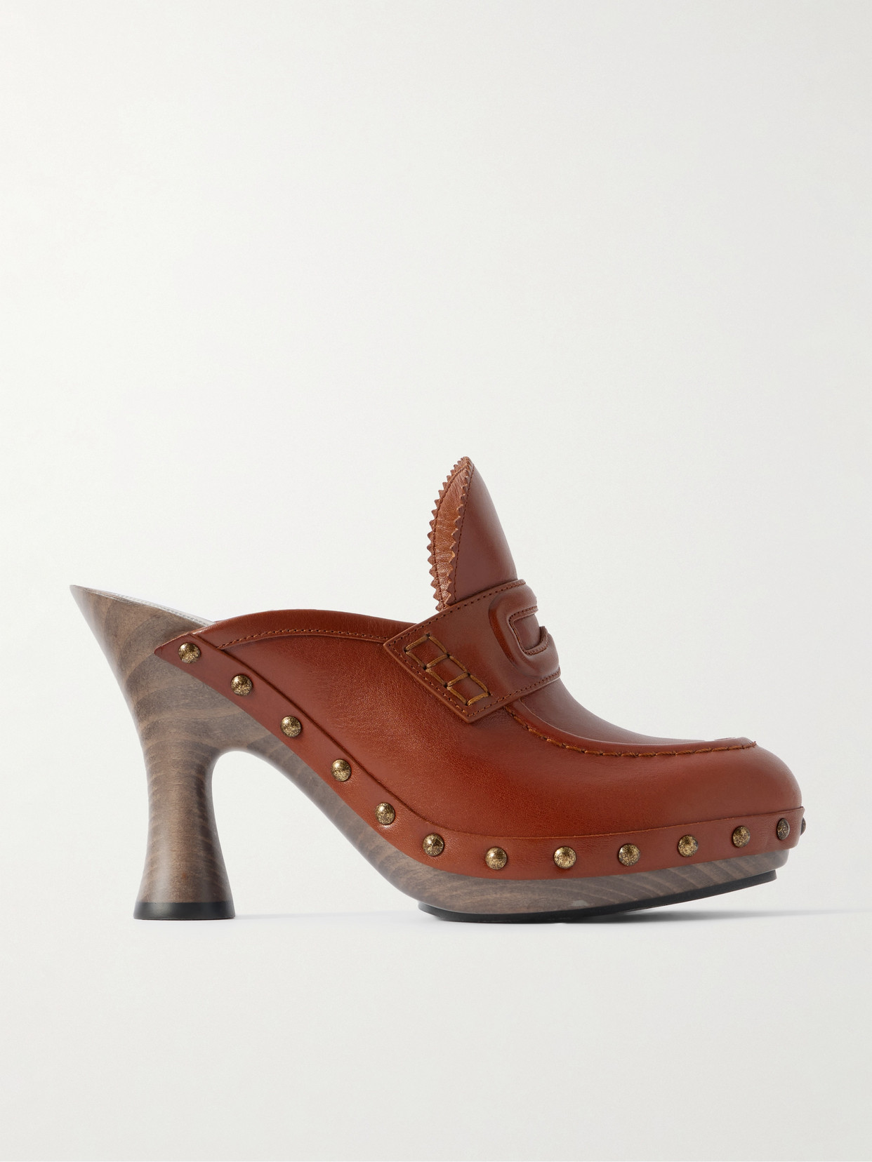Burberry Studded Leather Mules