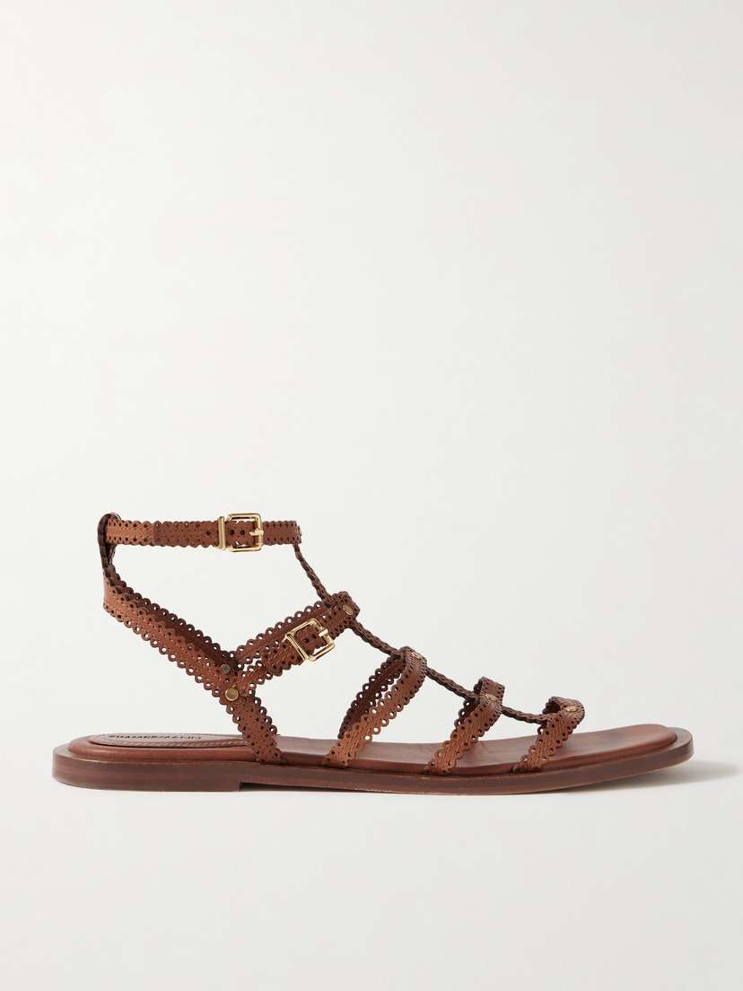 Zimmermann Goldie Leather Sandals