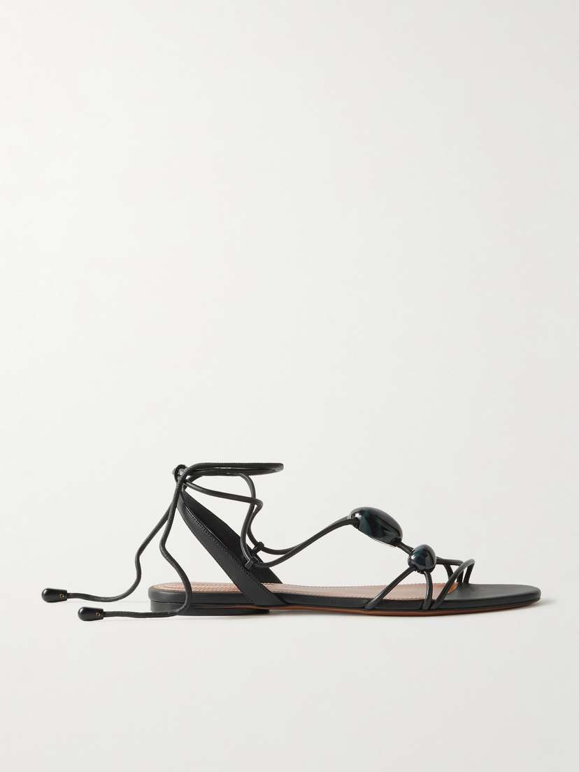 Zimmermann Gleam Leather Sandals
