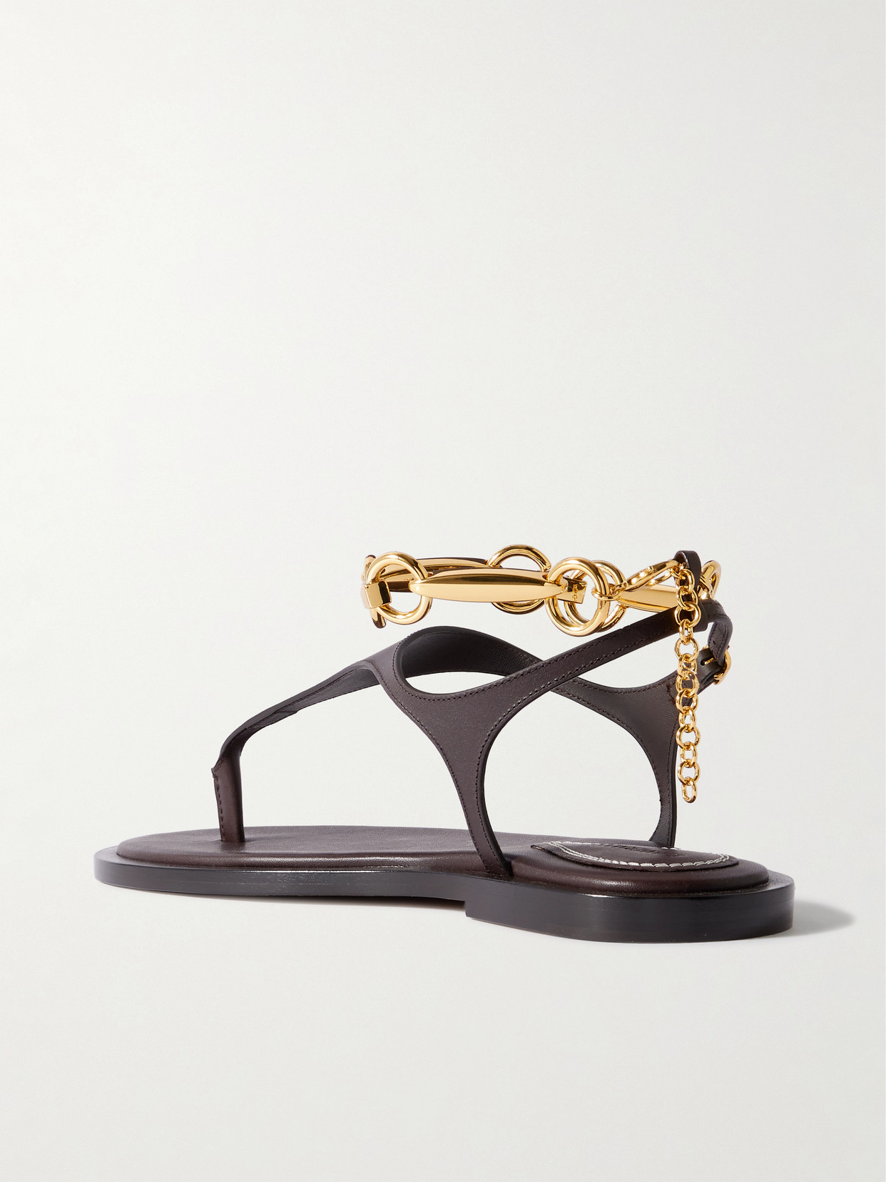 Zimmermann Wild Chain-embellished Leather Sandals
