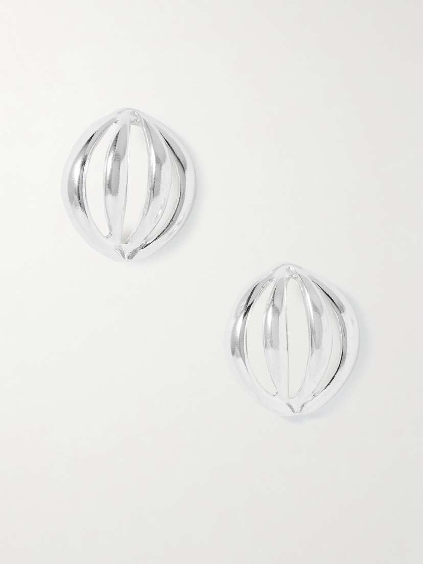 YSSO Flower Bud Medium Sterling Silver Earrings