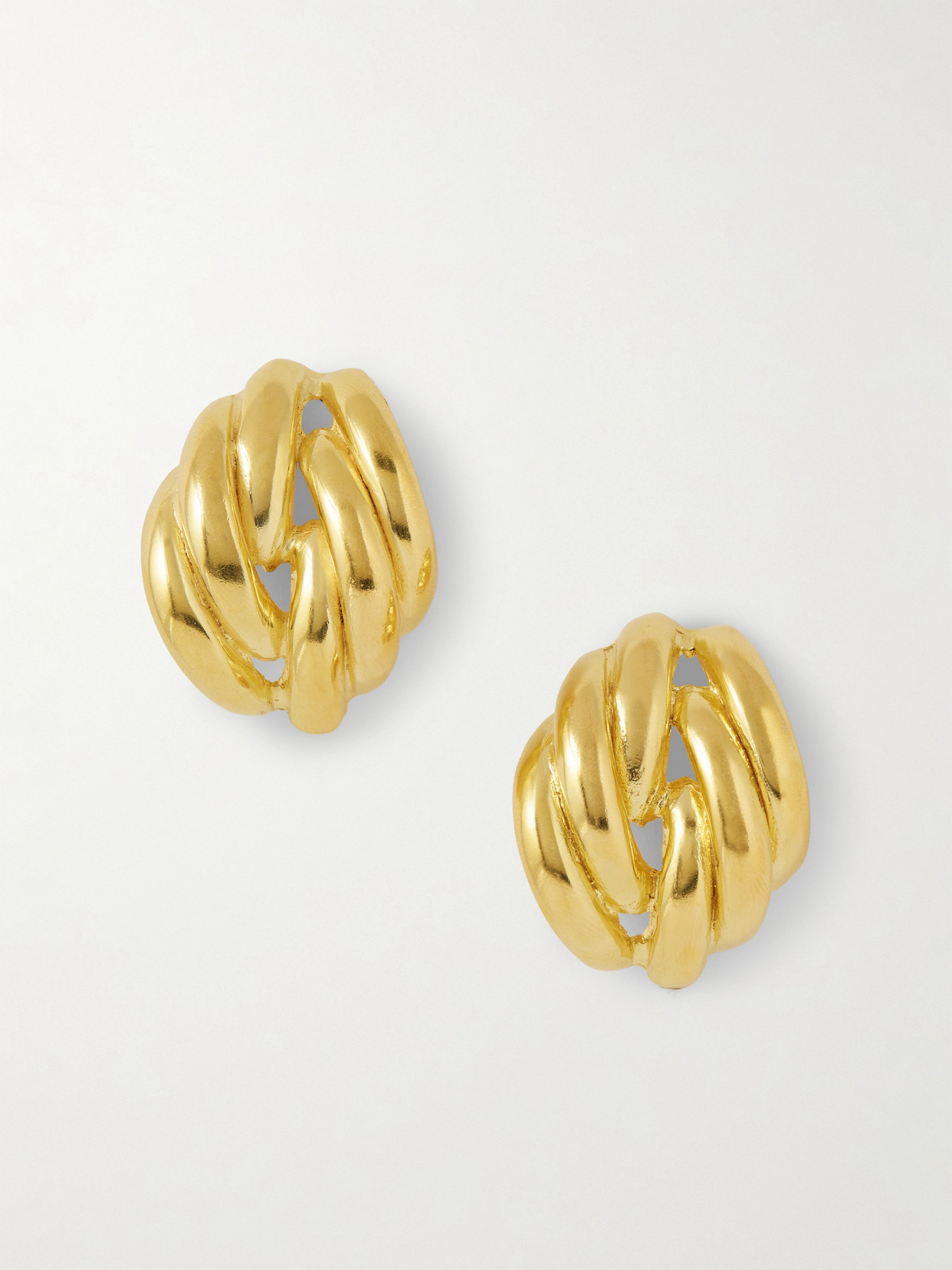 Ysso + Danielle Copperman Clos Gold-plated Earrings