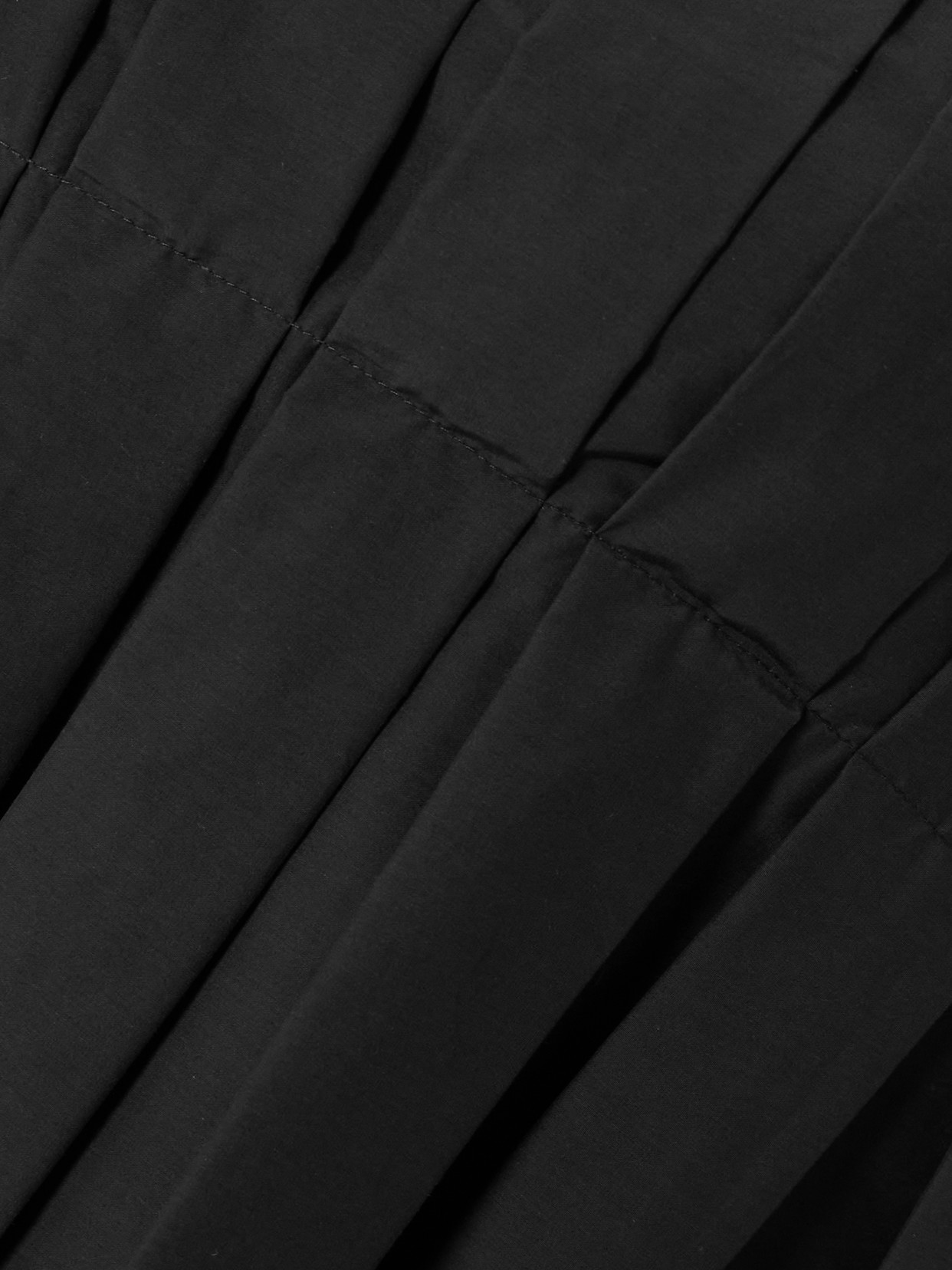 Theory Pleated Cotton-blend Poplin Camisole