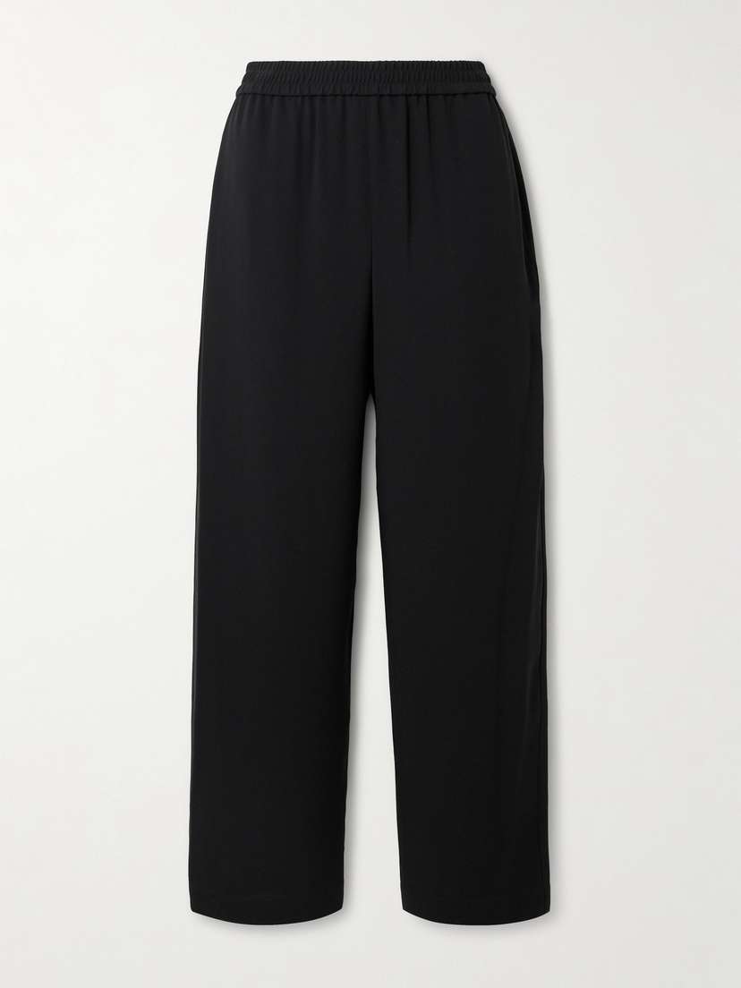 Theory Satin-crepe Wide-leg Pants