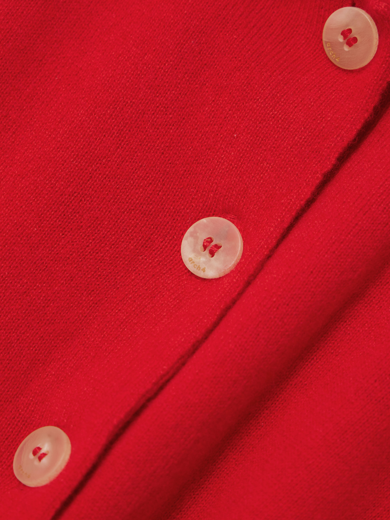 Arch4 Hamilton Organic Cashmere Polo Shirt In Red
