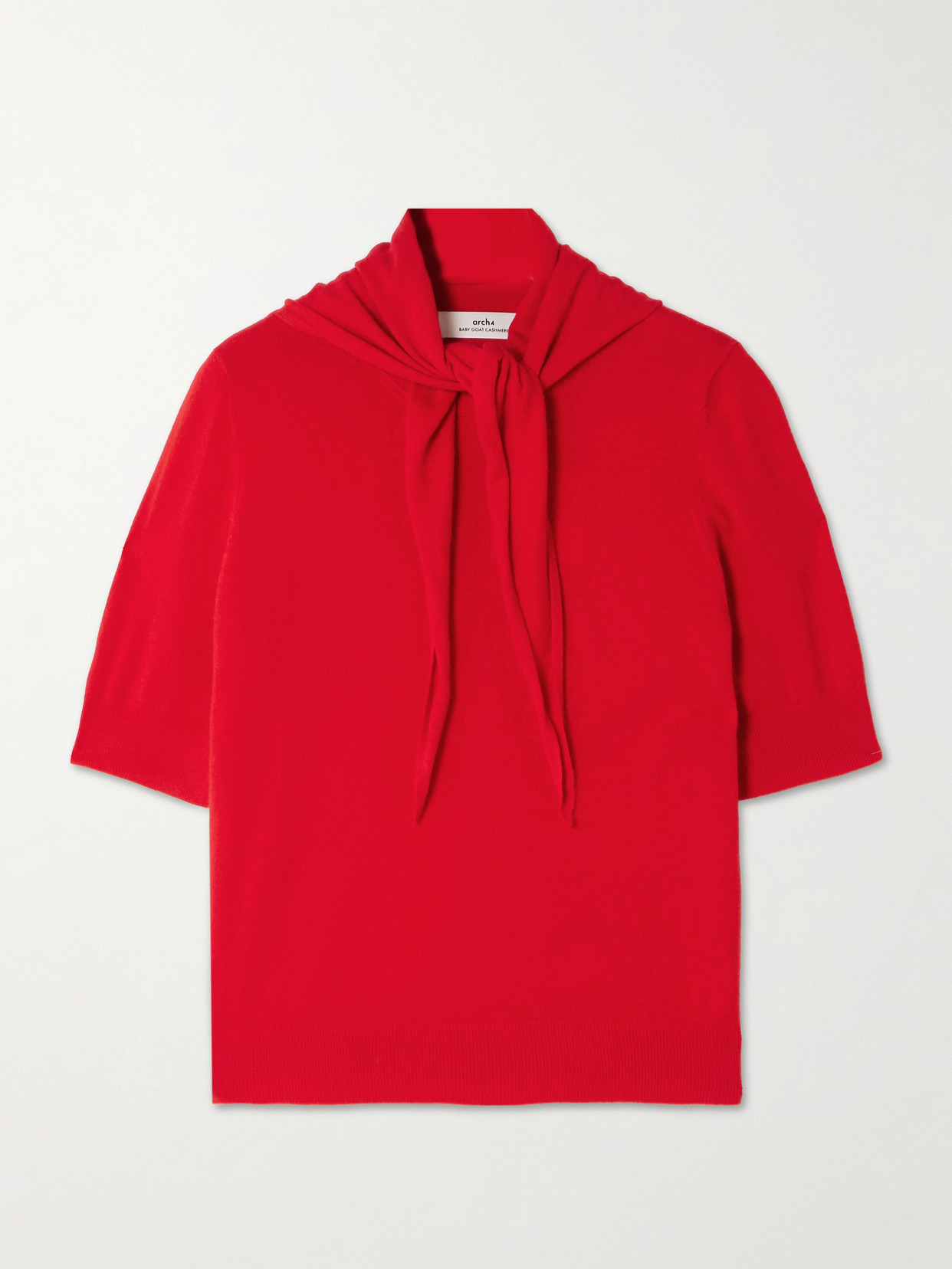 Arch4 Imogen Organic Cashmere Sweater In Red