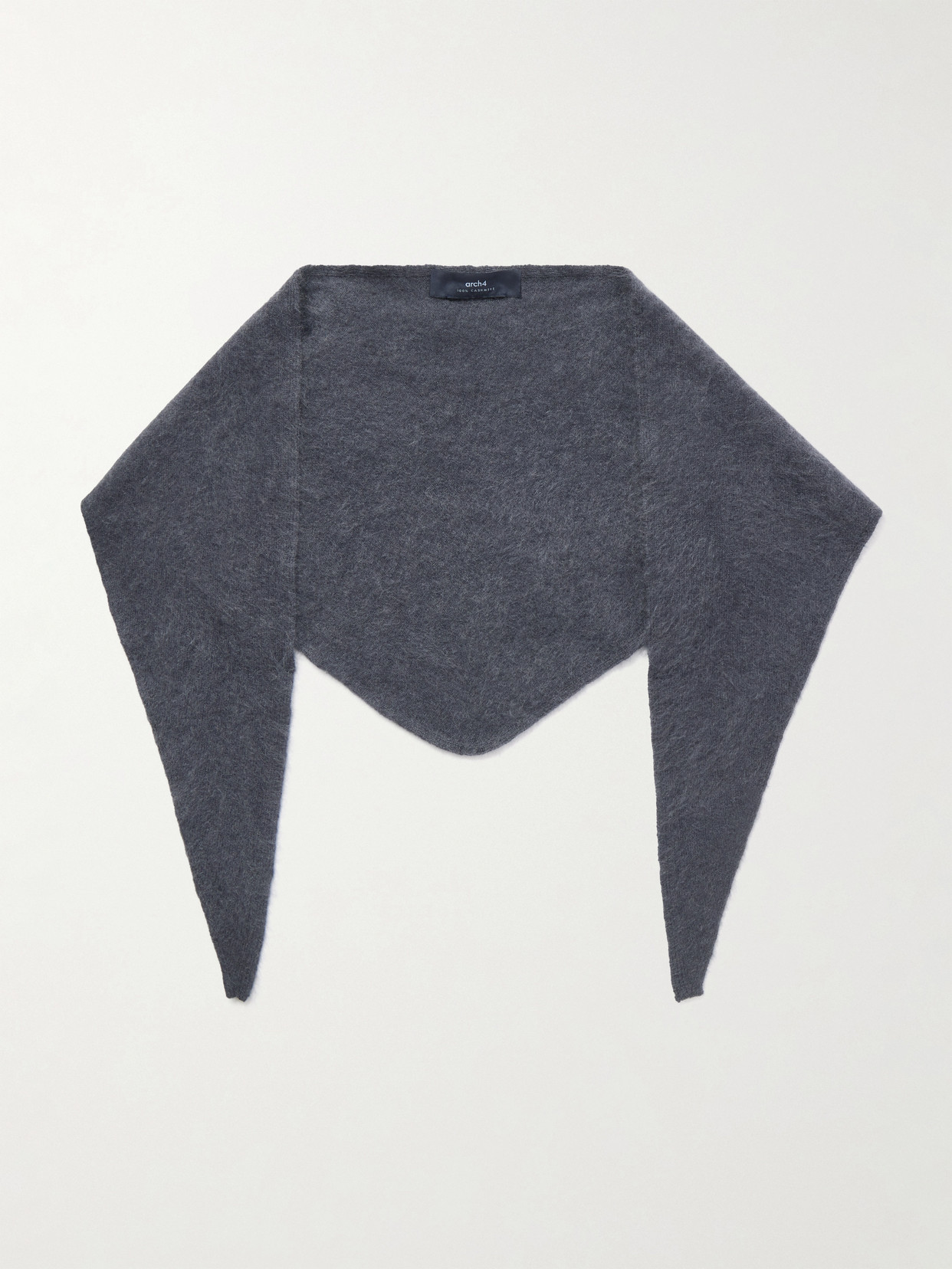 Arch4 Sonnet Brushed Organic Cashmere Scarf In Blue