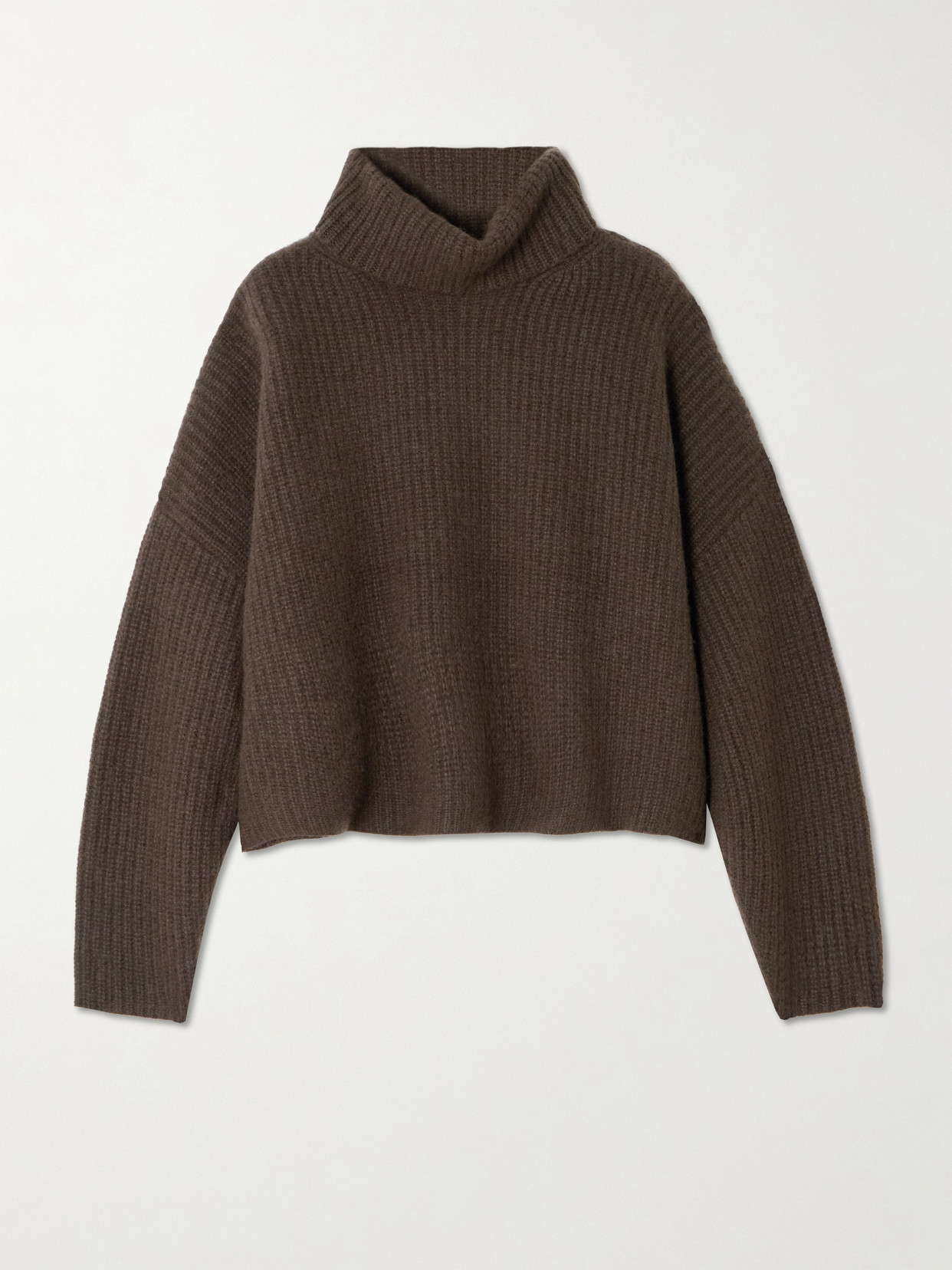 Arch4 Delphine Organic Cashmere Turtleneck Sweater In Brown