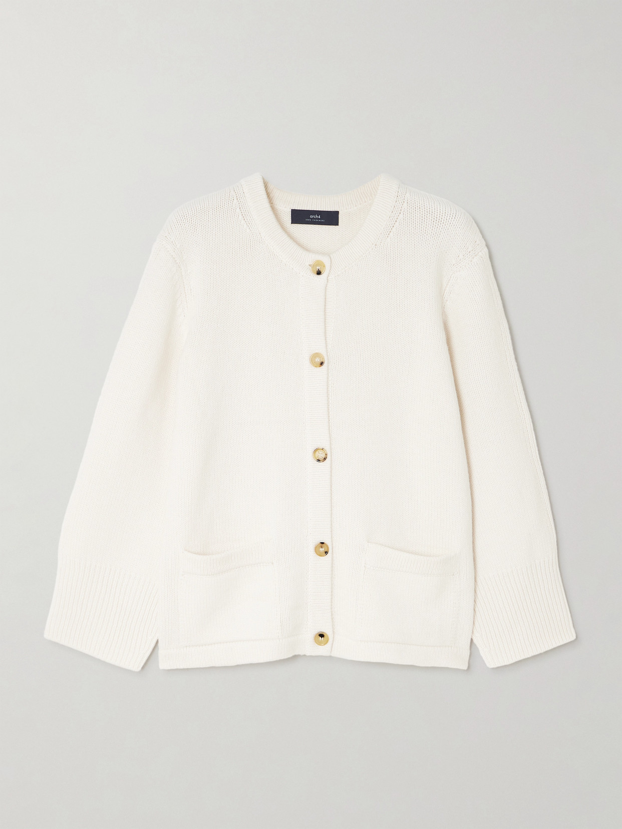 Arch4 Belvedere Organic Cashmere Cardigan In Neutral