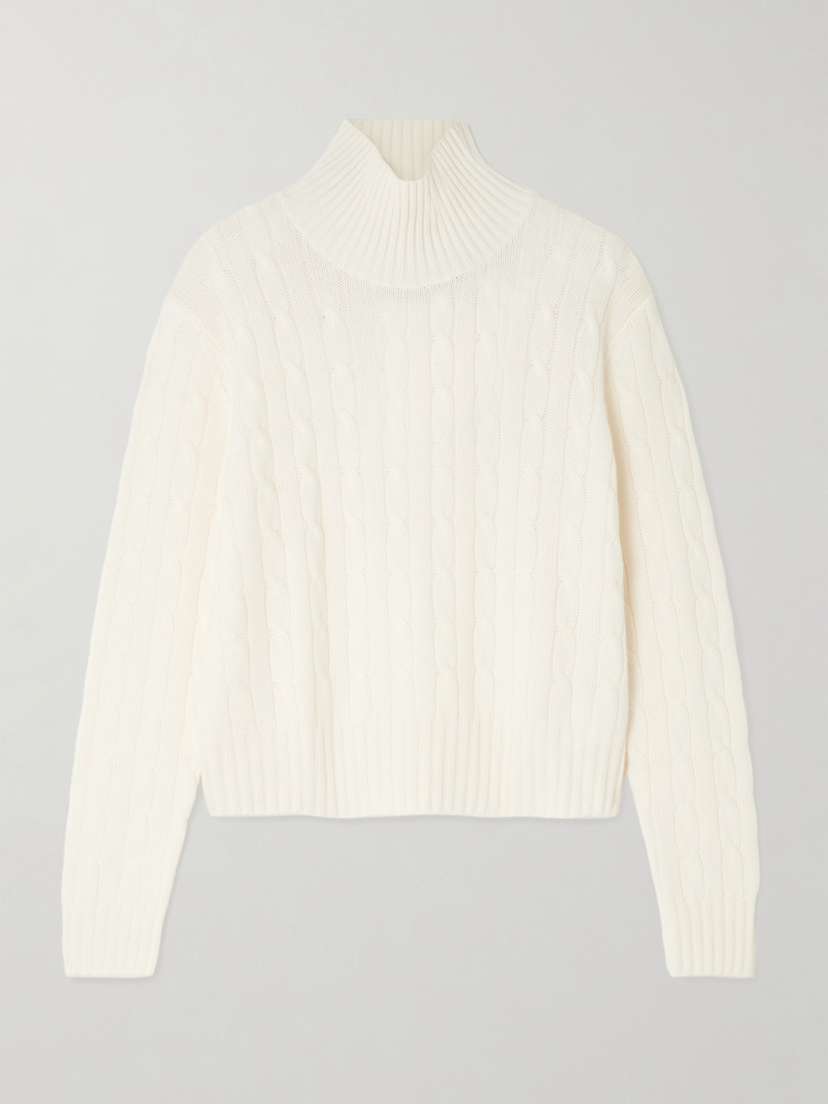 Arch4 Vixen Cable-knit Cashmere Turtleneck Sweater