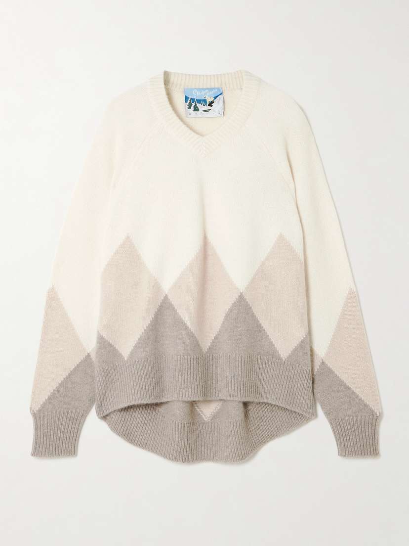 Arch4 New Sloane Argyle Organic Cashmere Sweater