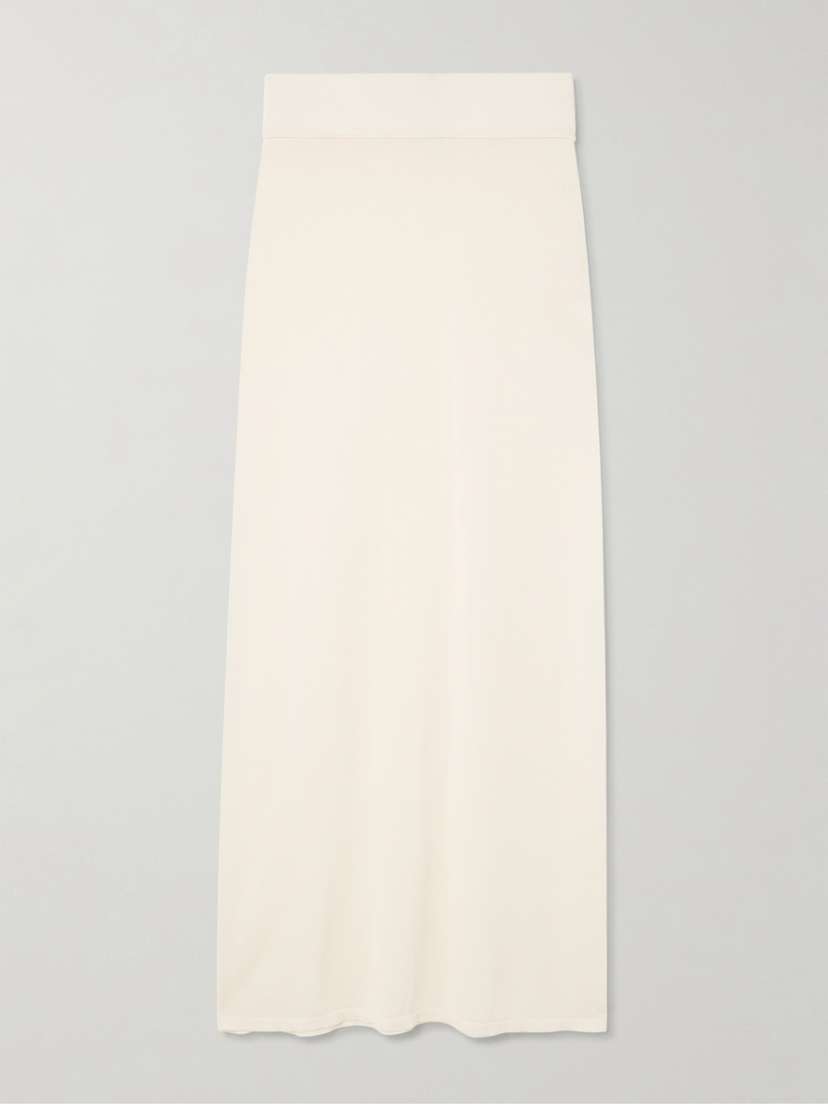TOTEME Lyocell And Cashmere-blend Maxi Skirt