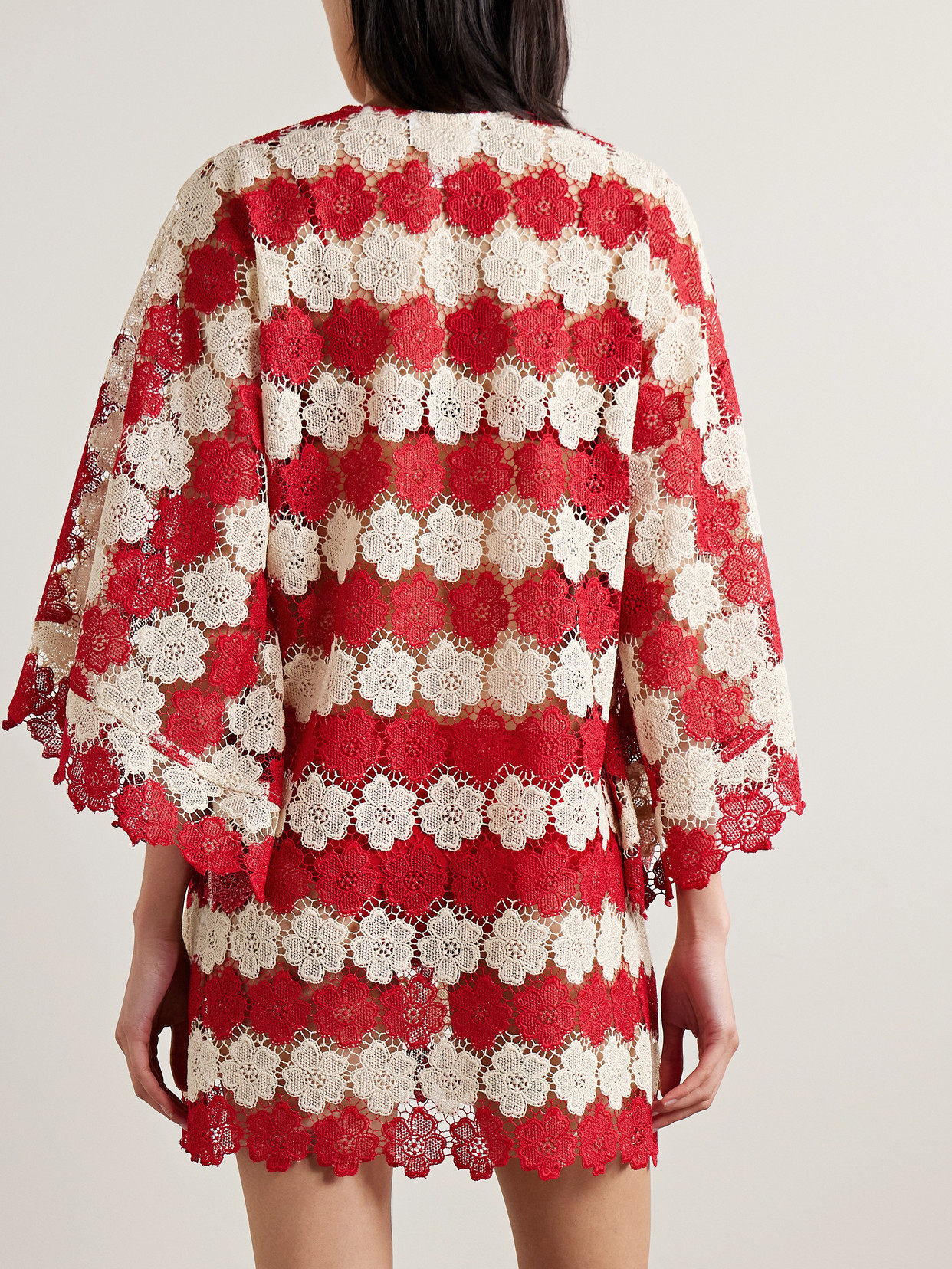 Miguelina Gianina Cotton Guipure Lace Kaftan