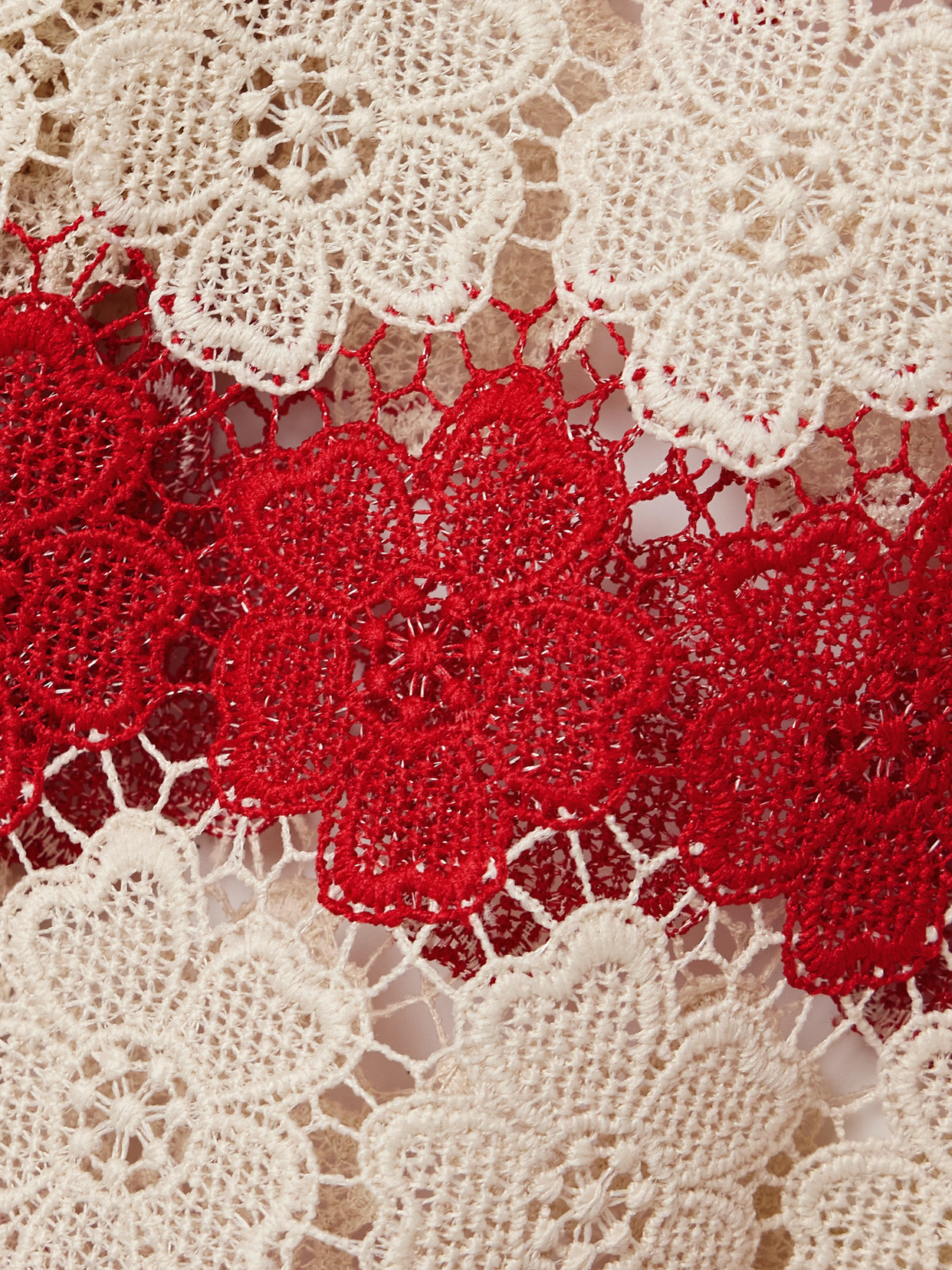 Miguelina Gianina Cotton Guipure Lace Kaftan