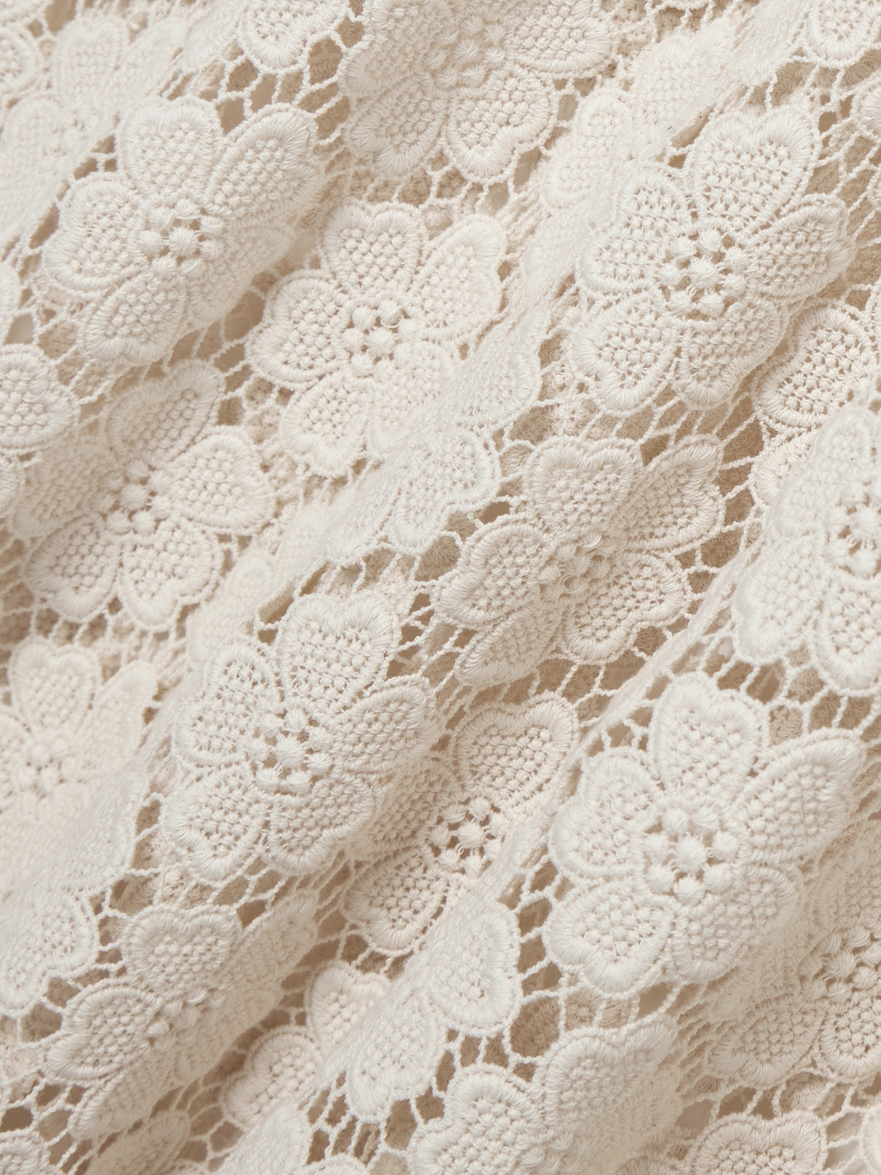 Miguelina Arelis Cotton Guipure Lace Kaftan