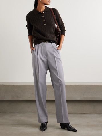 arch4 Comet cashmere cable-knit polo sweater