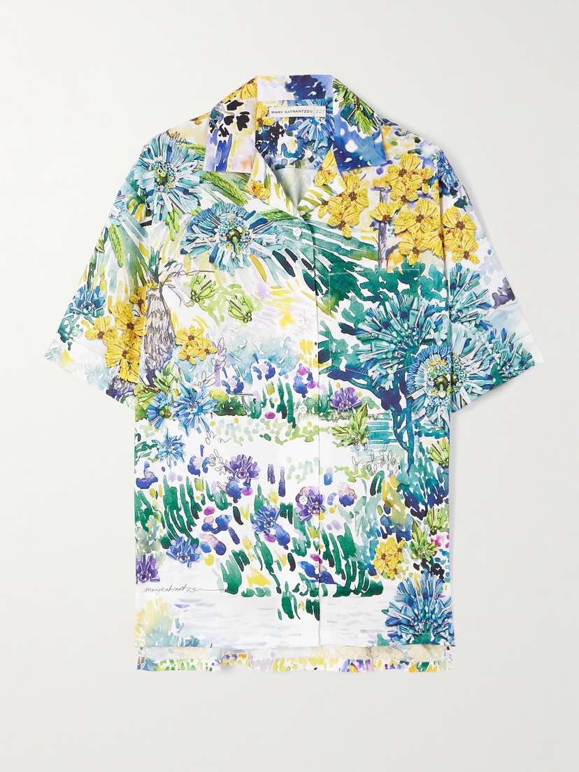 Mary Katrantzou Vero Printed Twill Shirt