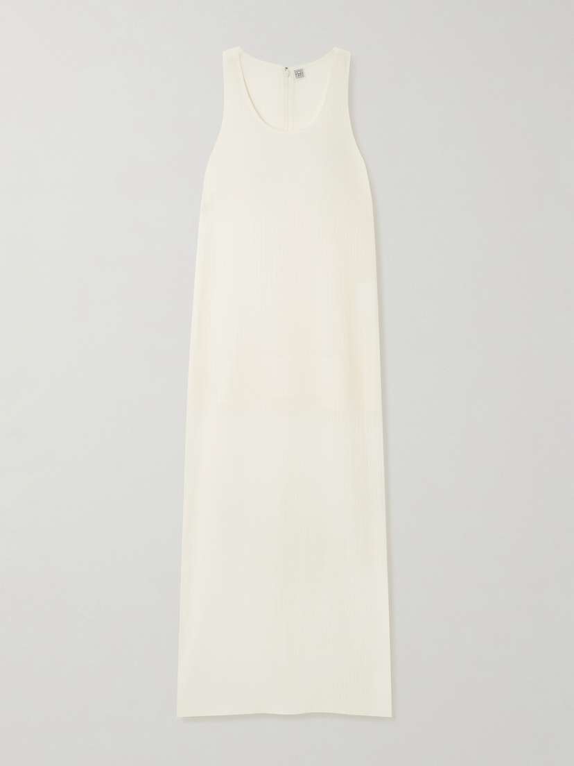 Toteme — Cotton and silk-blend crepon midi dress