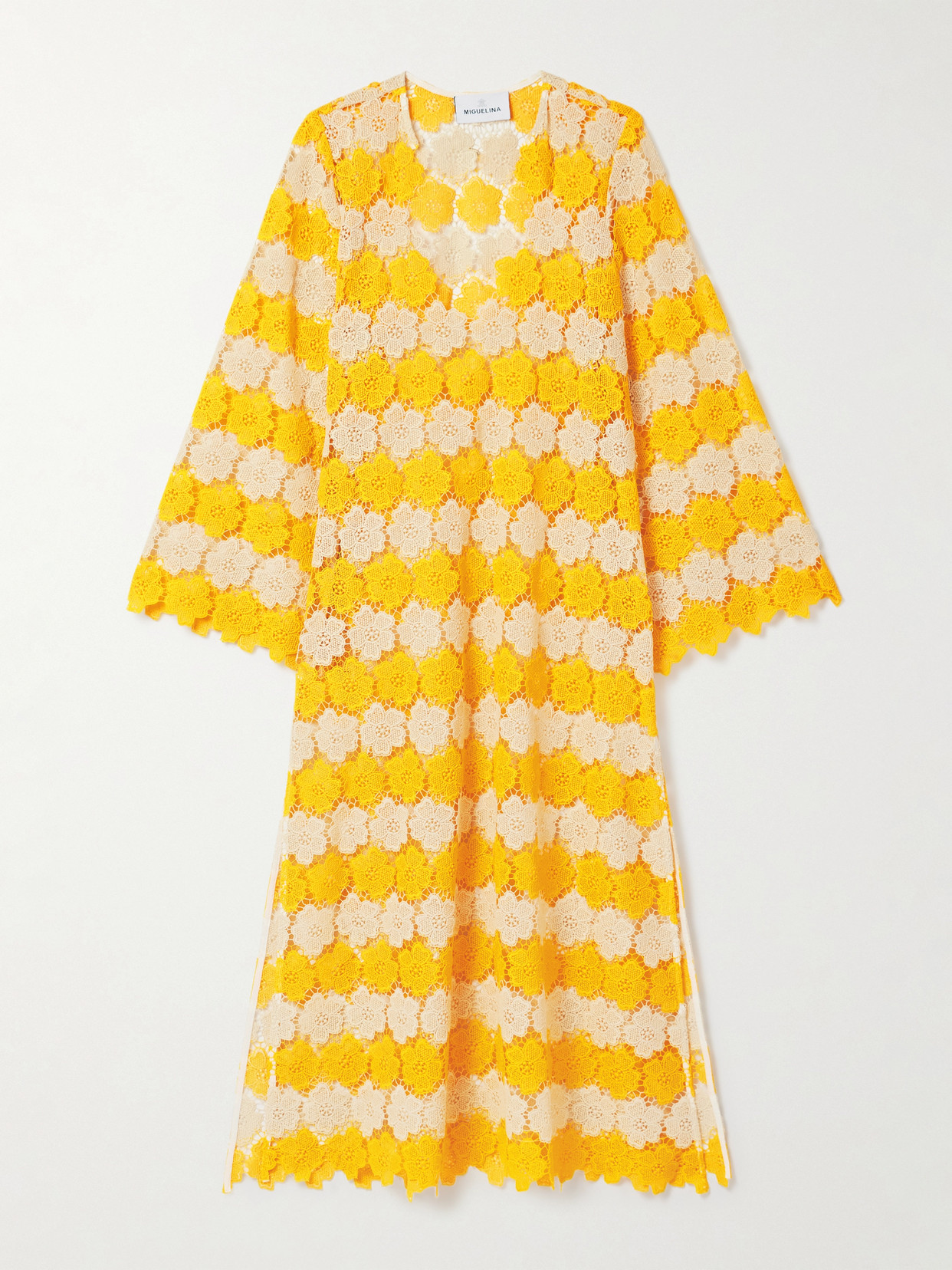 Miguelina Arelis Cotton Guipure Lace Kaftan
