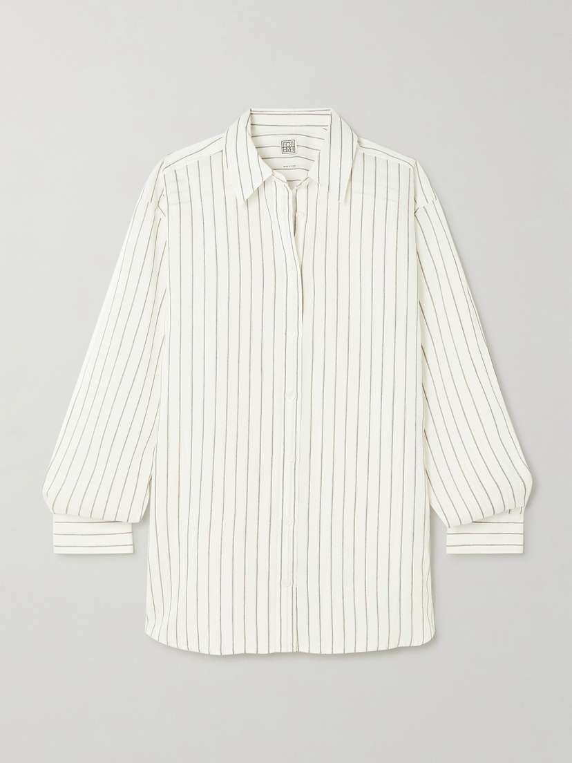 Toteme — Striped voile shirt