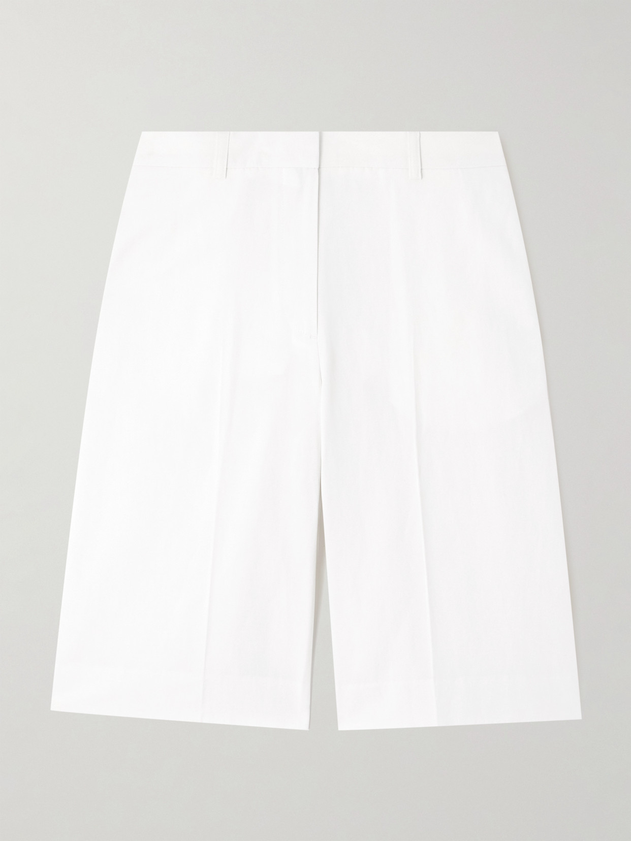 Totême Cotton And Linen-blend Shorts