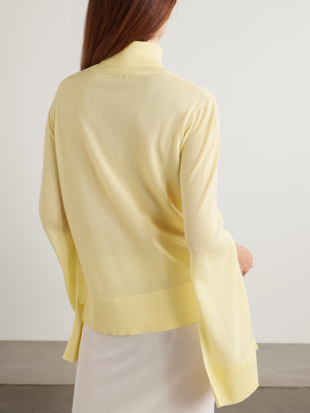 Lyocell-Blend Turtleneck Sweater