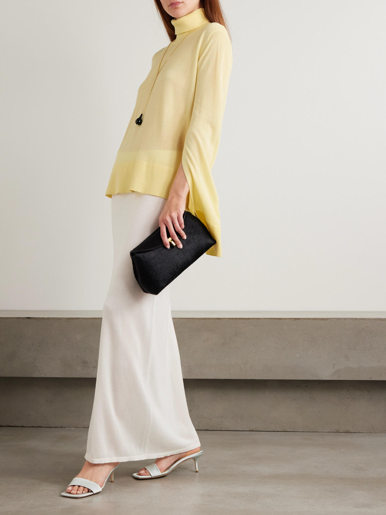 Lyocell-Blend Turtleneck Sweater