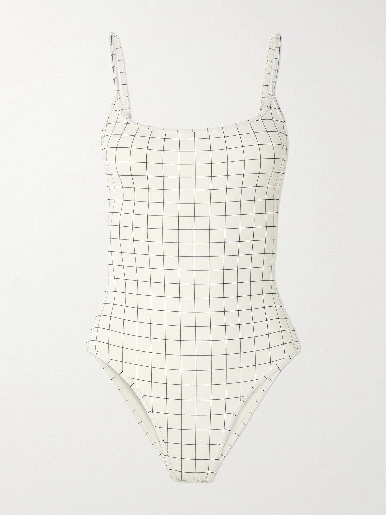 Totême Windowpane Checked Swimsuit