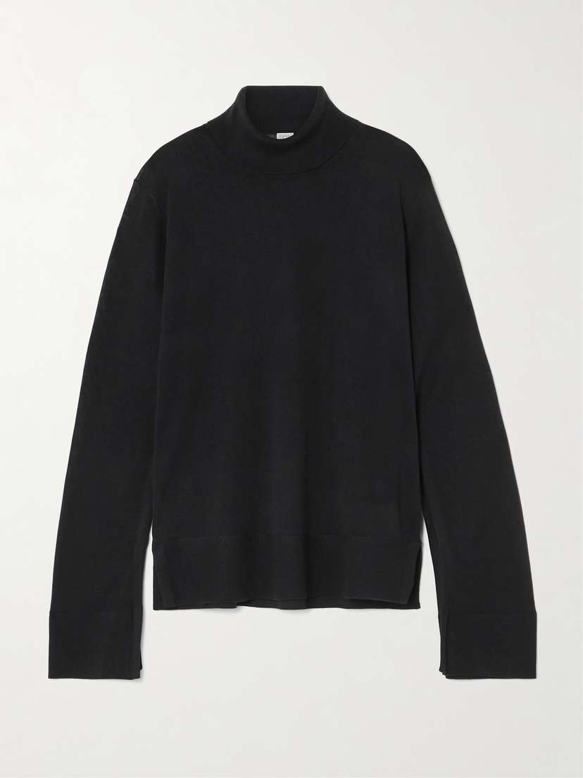 TOTEME Lyocell-blend Turtleneck Sweater