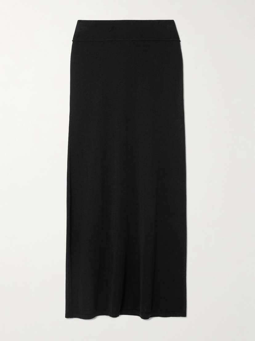 TOTEME Lyocell And Cashmere-blend Maxi Skirt