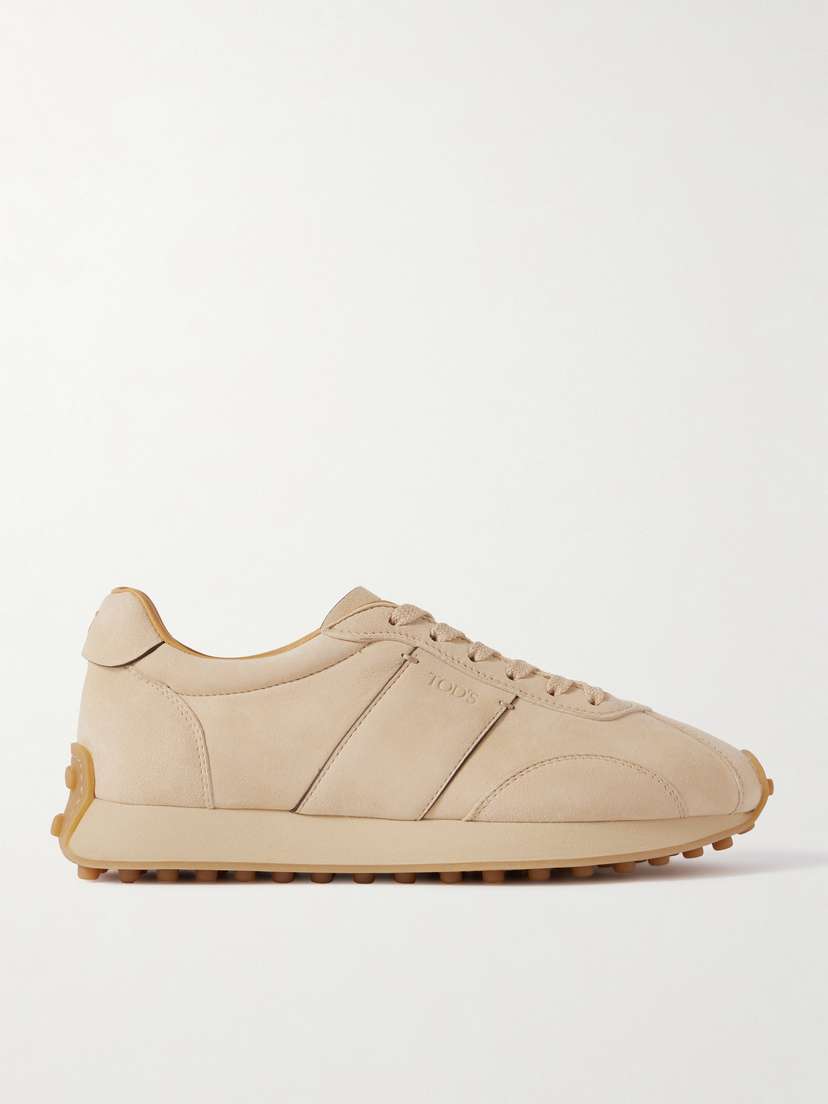 Tod's Sportivo Active Leather-trimmed Suede Sneakers