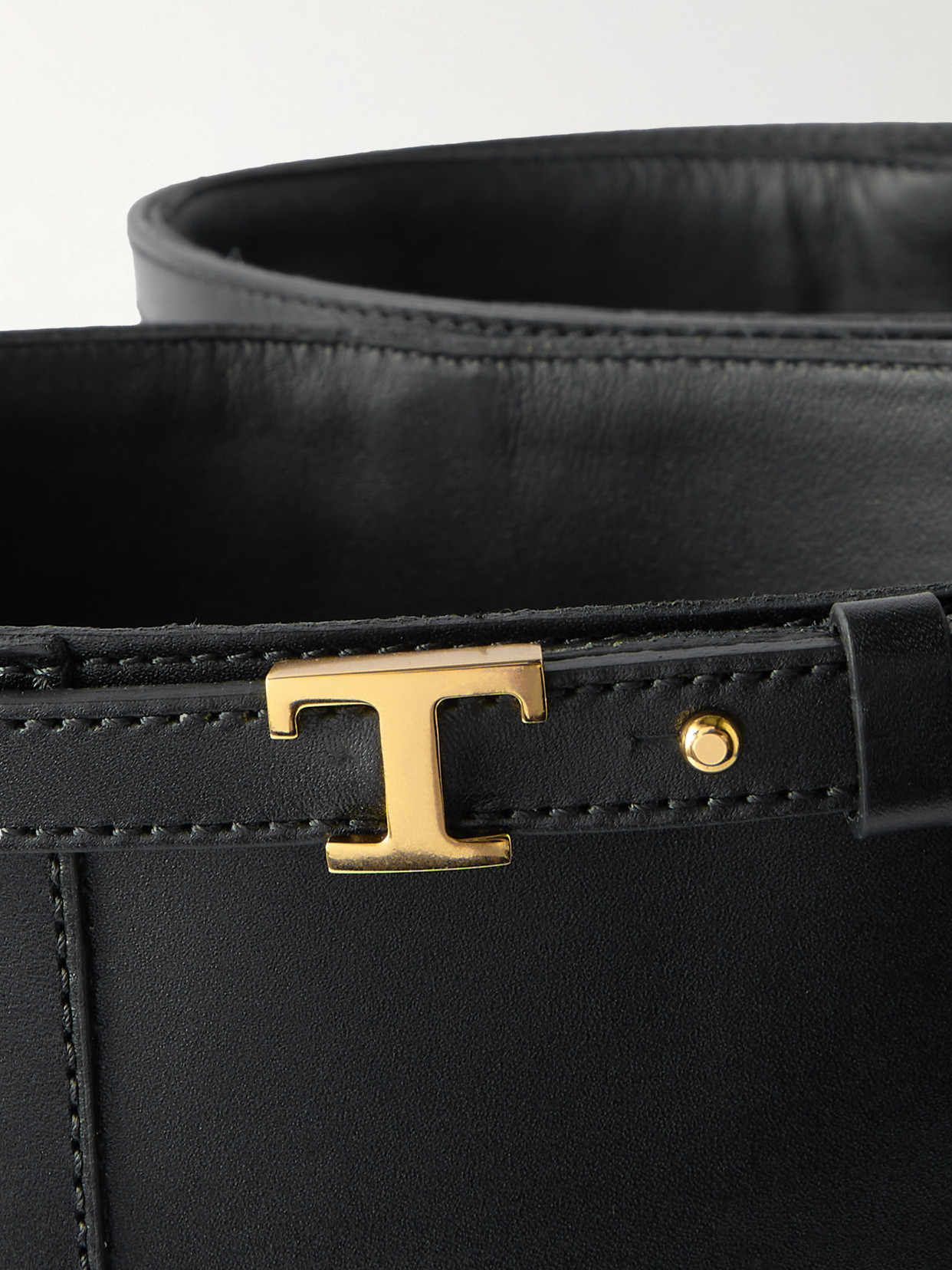Tod's Gomma Embellished Leather Knee Boots