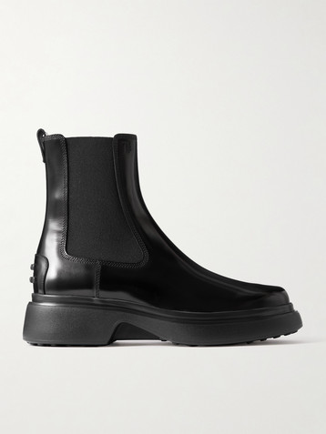 Saint Laurent - Vincent perforated leather Chelsea boots | Plush display picture 3