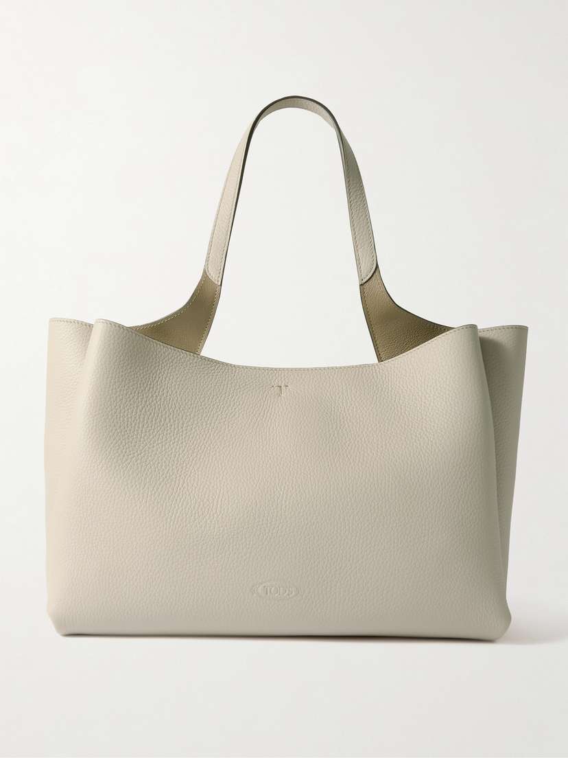Tod's Apa 2 Manici Two-tone Leather Tote