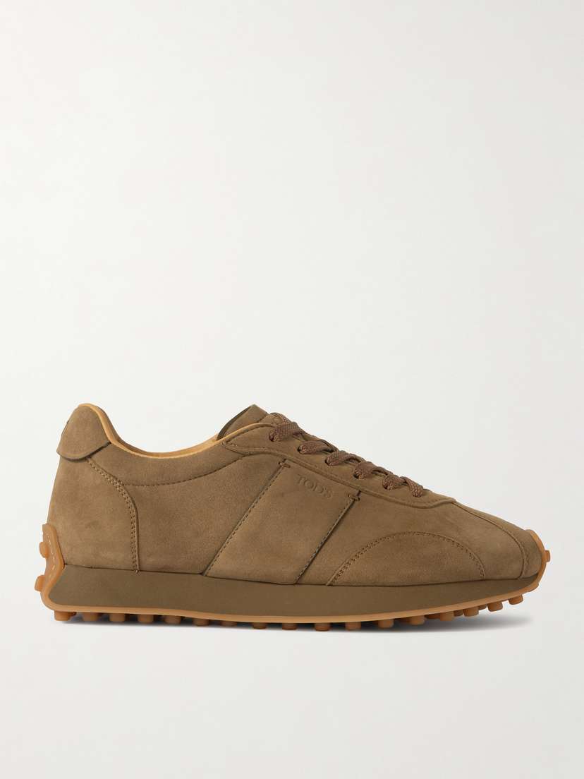 Tod's Sportivo Active Leather-trimmed Suede Sneakers