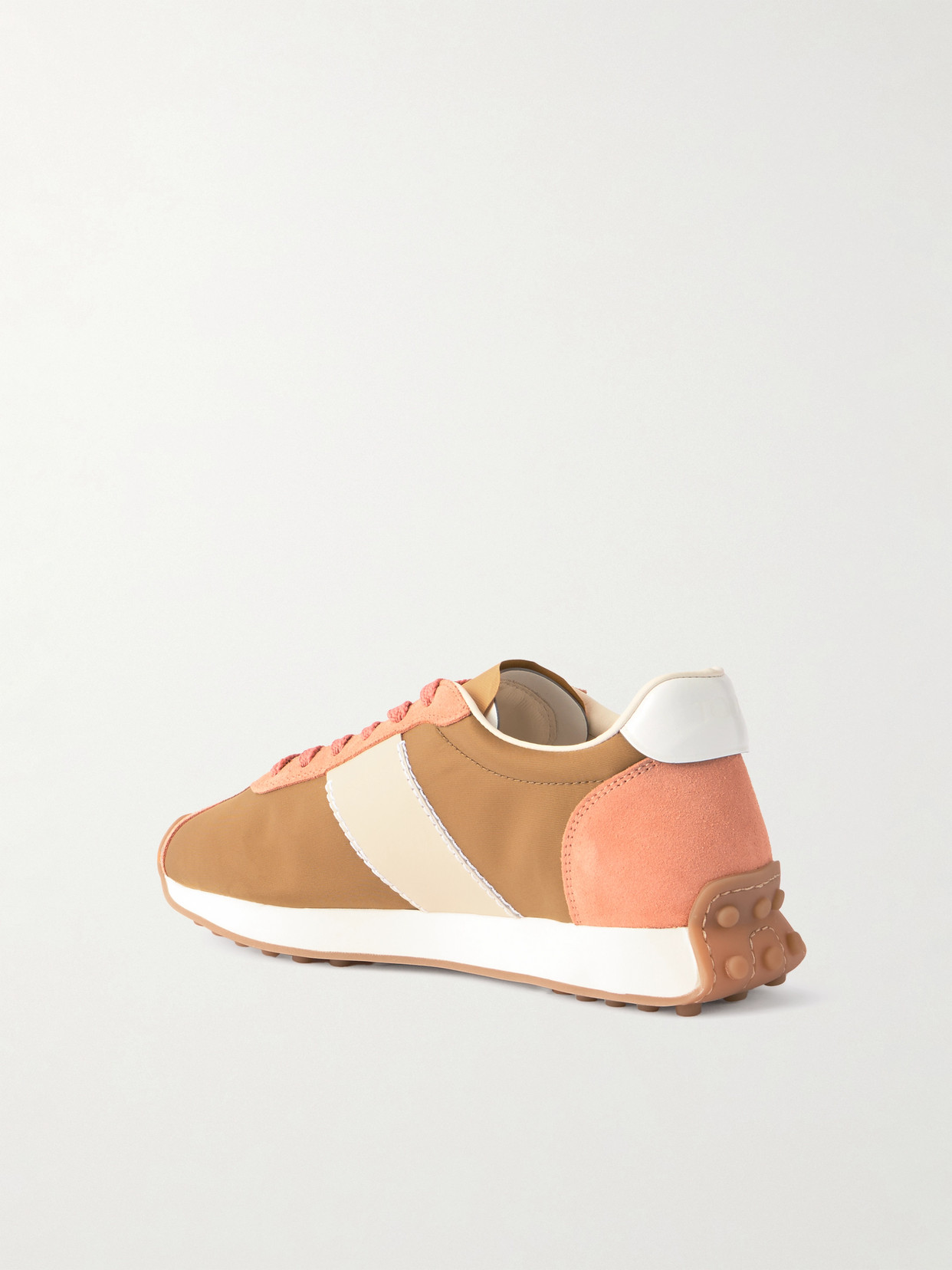 Tod's Sportivo Active Leather And Suede-trimmed Shell Sneakers