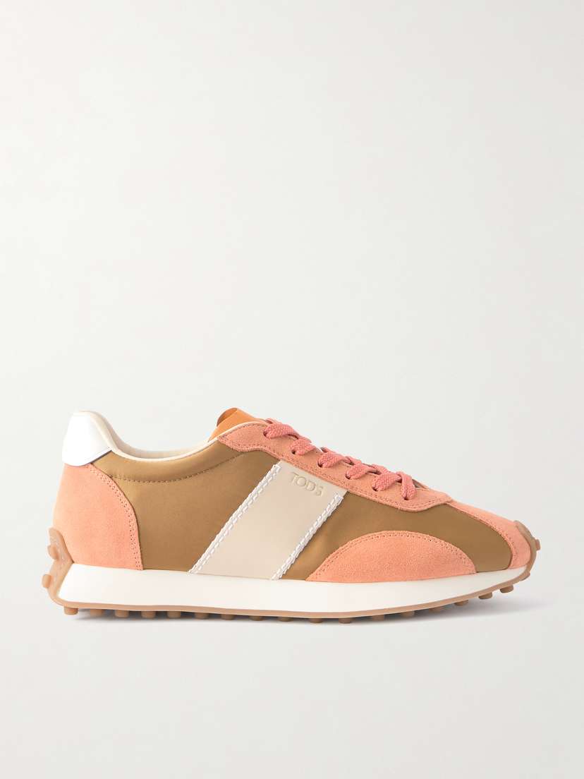 Tod's Sportivo Active Leather And Suede-trimmed Shell Sneakers
