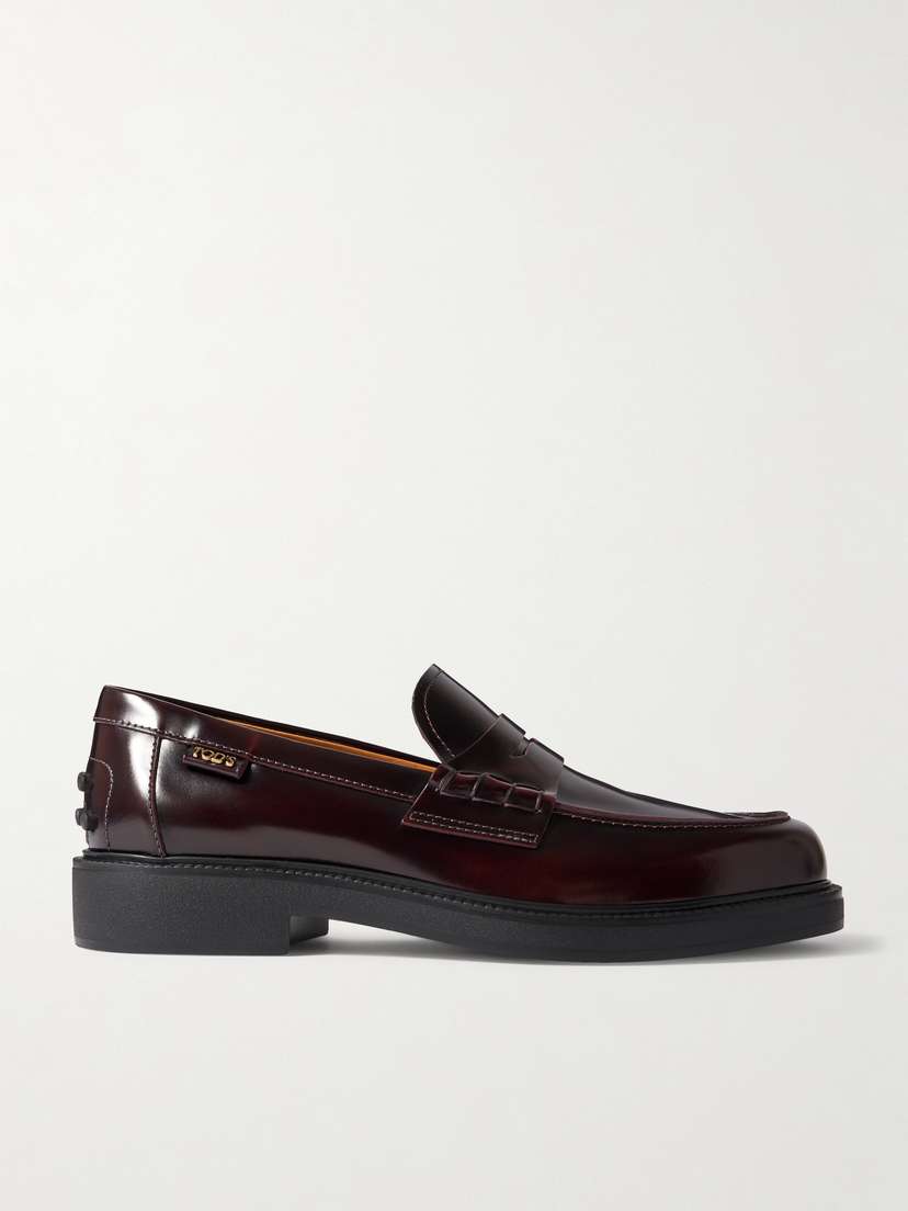 Tod's Glossed-leather Loafers
