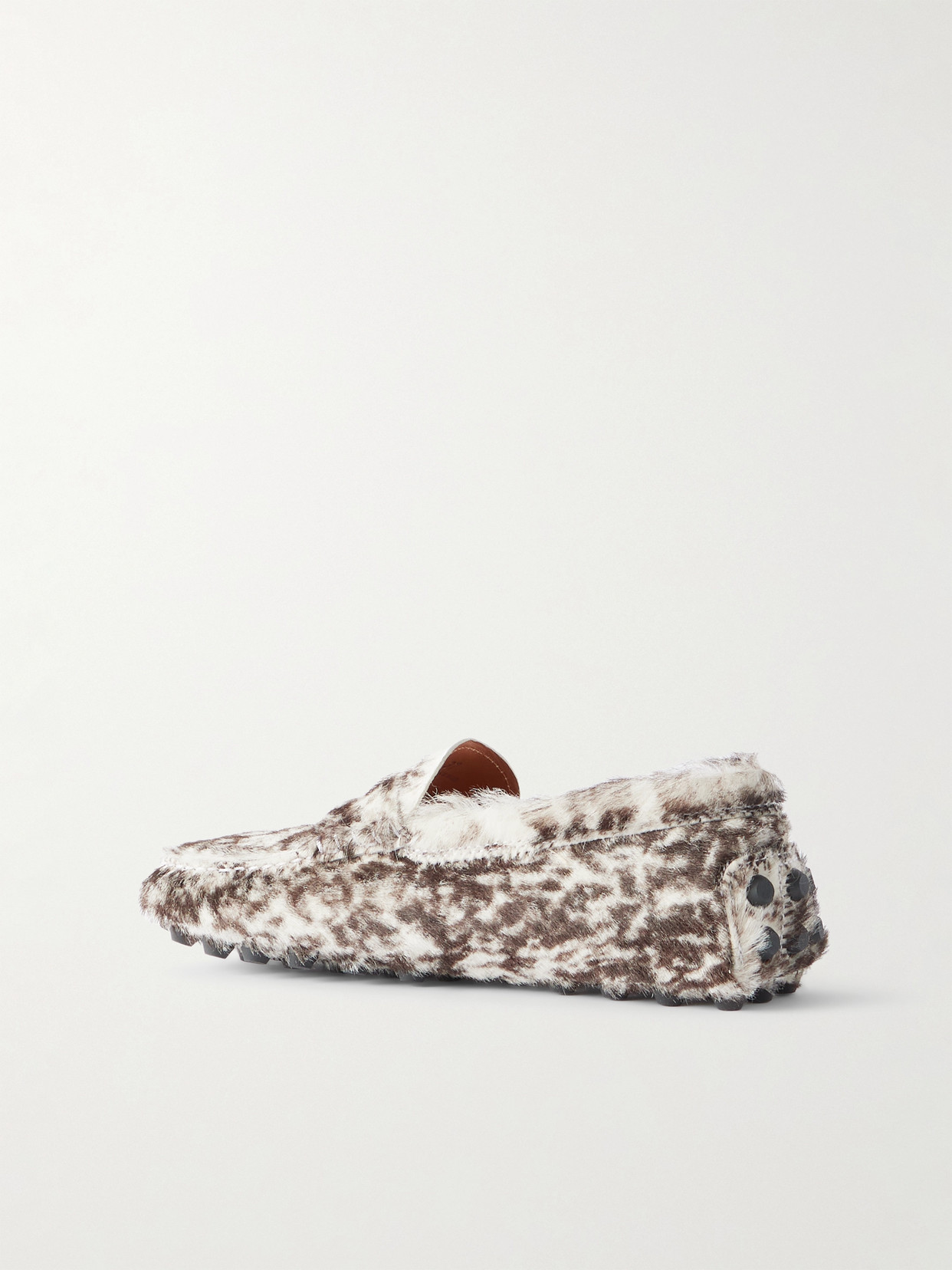 Tod's Gommino Leopard-print Pony Hair Loafers