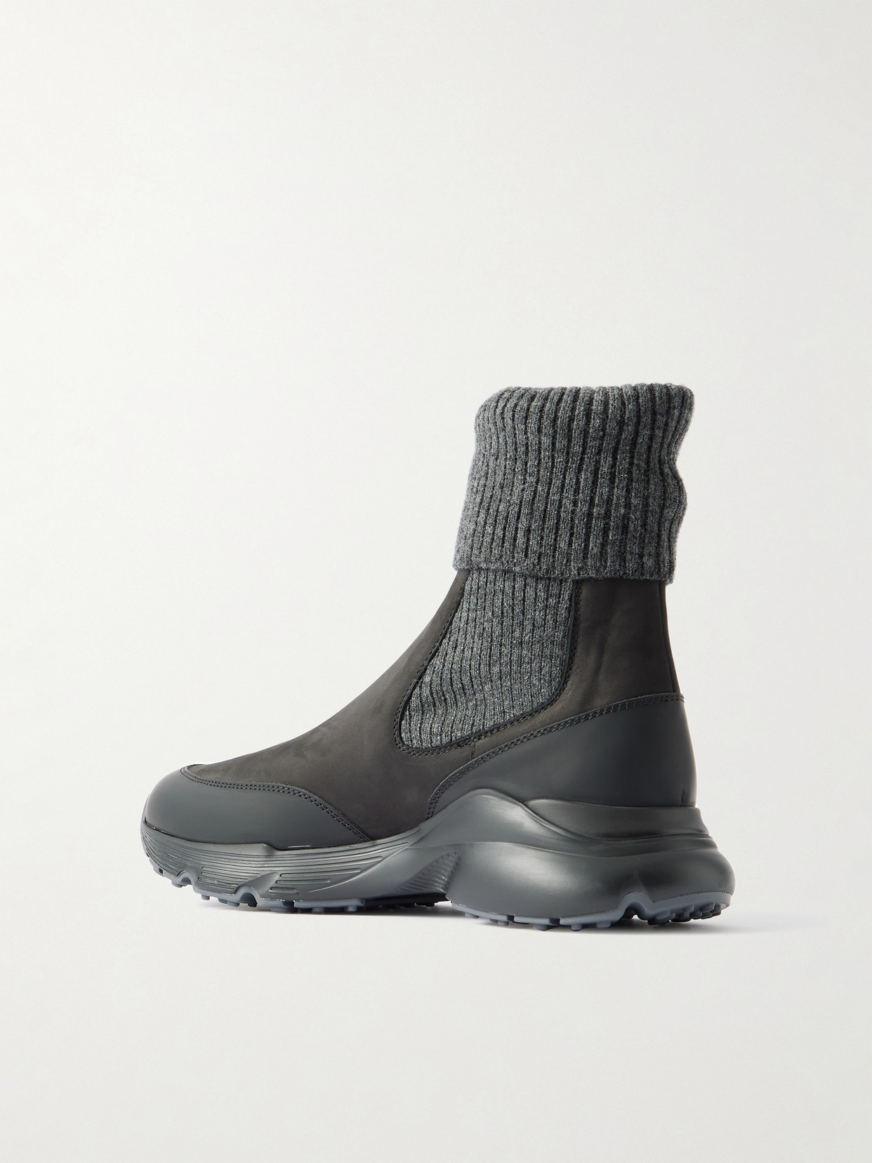 Tod's Ankle Boots With Suede Upper In Gray